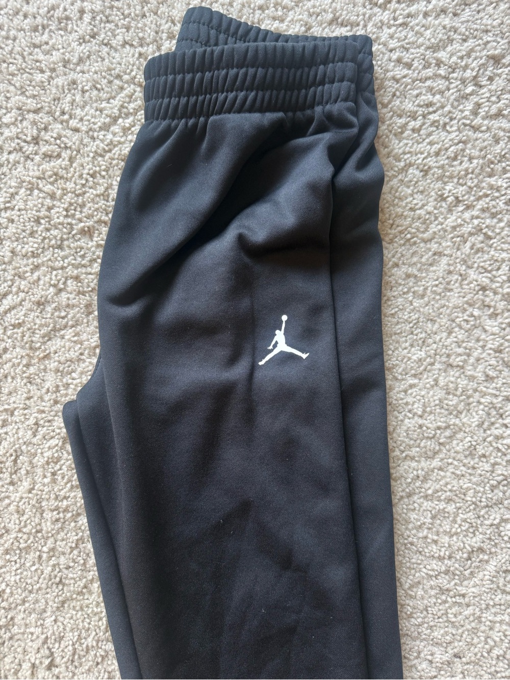 Jordan Black Sweatpants with White Jumpman